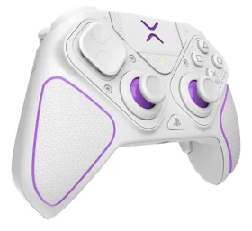 PDP Victrix Pro Hybrid biela / Herný ovládač / bezdrôtový / drôtový / USB-C / výdrž batérie 20 h / PS5, PS4, PC (052-002-WH)