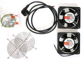 Xtendlan Ventilačná jednotka / 19” / 2x ventilátor 120 mm / Napájací kábel (SFAN-WM-2F)