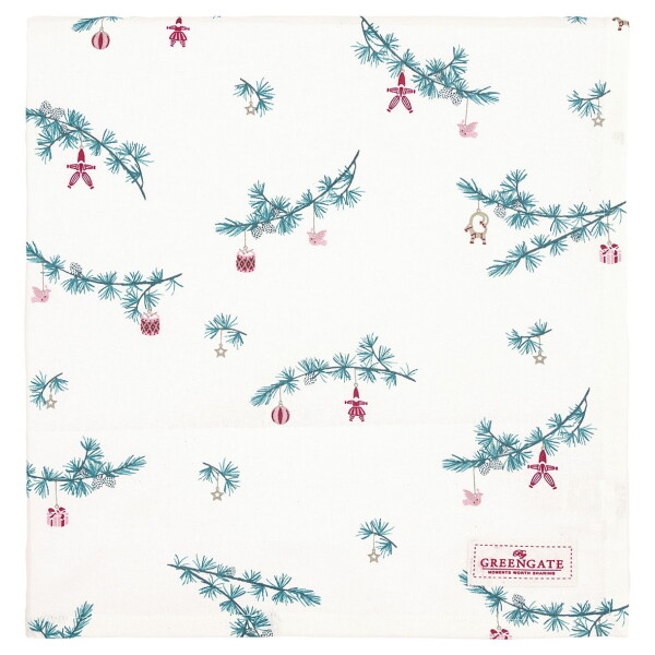 GREEN GATE Bavlnený obrus Juana White 150 x 150 cm