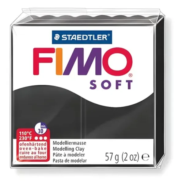 FIMO Modelovacia hmota Soft čierna