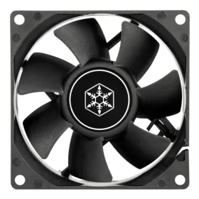 Silverstone FN80 čierna / 80mm / Hydraulic Bearing / 22.9 dB @ 2000 RPM / 27.81 CFM / 3-Pin (SST-FN80B)