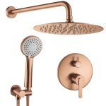 REA - Podomietková sprchová sada Ontario Brush Copper + BOX REA-P5650