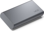 LaCie Mobile SSD Secure Technologia Thunderbolt 500 GB USB Type-C 3.2 Gen 2 (3.1 Gen 2) Sivý