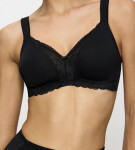 MODERN LACE+COTTON - Podprsenka s kosticami a maximálnou podporou Triumph BLACK 90B