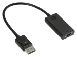 HP adaptér DisplayPort na HDMI True 4K čierna / Redukcia / DisplayPort - HDMI / 4K (2JA63AA)