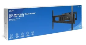 Savio UTV-04 čierna / Držiak na TV / 37-86" / VESA do 600x400 / nosnosť 60 kg / náklon 5-15° (UTV-04)