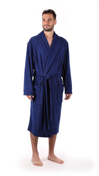 Pánsky nadrozmerný župan Bari tmavomodrý nadměr 3XL