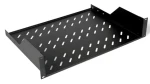 Equip 19" čierna / Polica do racku / 2U / hĺbka 35 cm (EZFS-19-2-80-B)