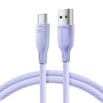 Joyroom Multi-Color Series S-A34 Nabíjací kábel USB-A (M) - USB-C (M) 100W 1m fialová (6941237110459)