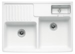 VILLEROY & BOCH VILLEROY & BOCH - Keramický drez Double-bowl sink Stone white modulový 895 x 630 x 220 bez excentra 632391RW