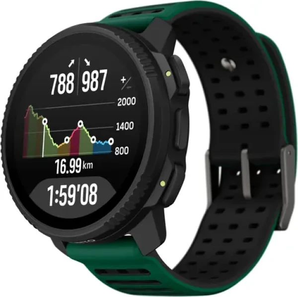 SUUNTO Vertical 2 zelená / Chytré hodinky / 1.5" AMOLED / 466 x 466 / Bluetooth / vodeodolné (SS051207000)