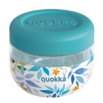 Quokka Bubble Food Jar 500 ml Watercolor Leaves / Nádoba na jedlo / plast (8412497401260)