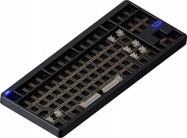 Nuphy - NuPhy Gem80 QMK/VIA Wireless Custom Mechanical Keyboard - Bezdrôtová Klawiatura Mechaniczna Obsidian Black Brak Brak keycapów