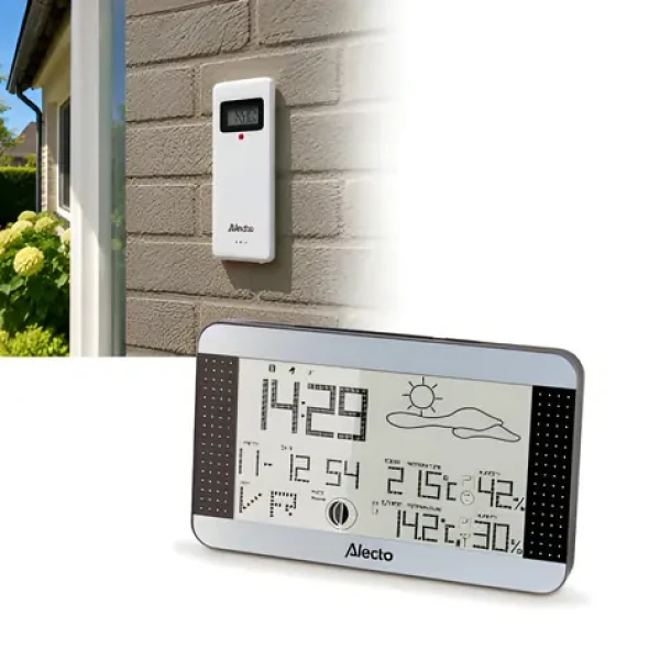 Alecto WS-1700 / Meteostanica / bezdrôtový senzor / 7,7" displej (WS-1700)