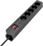 TB Touch Energy prepäťová ochrana 5 m / Predlžovací kábel / 5 zásuviek / Vypínač napájania / 2300 W (ALTBXPE05FR500B)