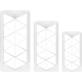 Sada vykrajovačov 3 kusy Geometric - trojuholníky - PME - PME