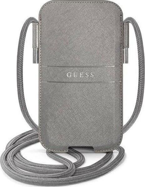 Guess Guess Torebka GUPHLPSASBGR 6,7" Sivý/grey Saffiano Strap