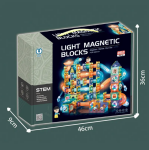 Mamido Mamido Magnetická svítící stavebnice kuličková dráha 252 dílů XXL