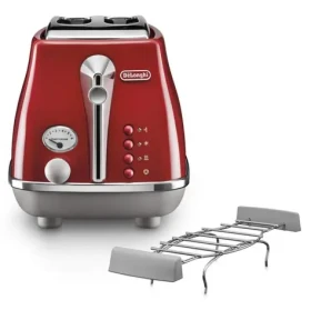 DeLonghi CTOC210. R Icona Capitals červená / hriankovač / 900 W / 2 sloty / 6 stupňov opečenia / rozmrazovania (13846433)
