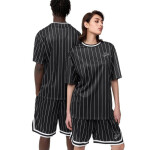 Karl Kani Chest Varsity Pinstripe Mesh T-Shirt Light 6038524