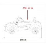 Mamido Detské elektrické autíčko Audi R8 Spyder polícia
