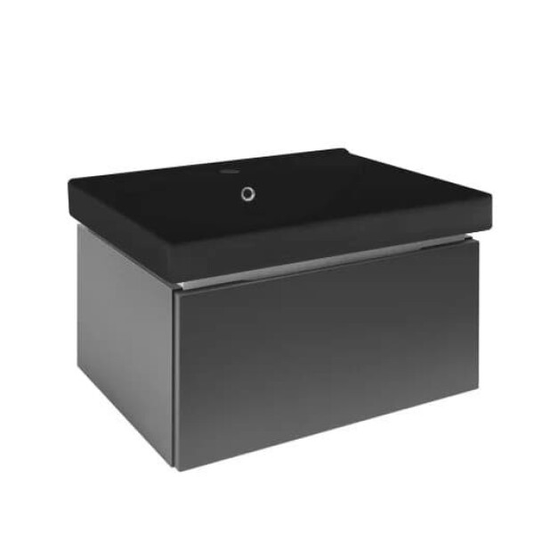Kúpeľňová skrinka s umývadlom SAT Feel 60x30x46 cm antracit mat SATFEEL60ANTU1MB SATFEEL60ANTU1MB