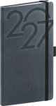 NOTIQUE AJAX 2027 čierny / Vreckový diár / 9 × 15,5 cm