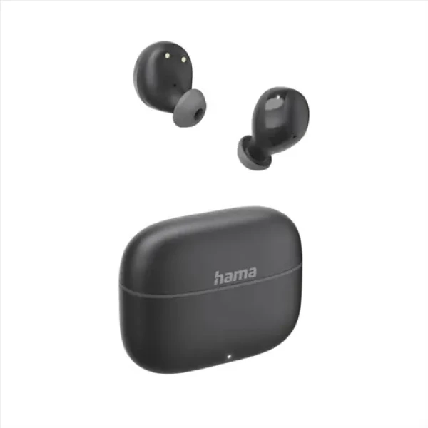 HAMA Freedom Buddy II čierna / Bluetooth slúchadlá / štuple / USB-C / mikrofón (221758)