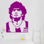 Veselá Stena Samolepka Diego Maradona Farba: béžová, Veľkosť: 60 x 42 cm
