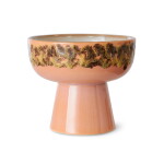 HK living Kameninová miska na podstavci 70's Lush Large