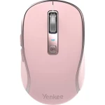 YENKEE YMS 2085PK WL NOBLE ružová / bezdrôtová optická myš / 2400 DPI / 5 tlačidiel / 2.4 GHz / BT / USB-C (8590669333899)