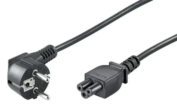 MicroConnect Sieťový napájací kábel Schuko 90° uhol - C5 10m čierna (PE0108100)