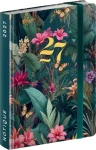 NOTIQUE Tropical Jungle 2027 / Vreckový týždenný diár / 9,8 × 14,5 cm / anglické kalendárium
