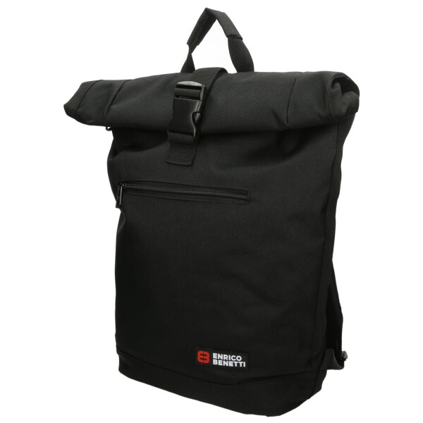 Roll top batoh Enrico Benetti Amsterdam Notebook Backpack Black