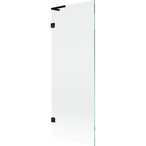 MEXEN/S - Lunar L vaňová zástena FIX 70 x 150, transparent, čierna 897L-070-000-70-00