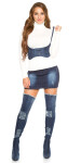 Sexy denim waist bodice belt with straps M/L