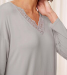 Dámska nočná košeľa Timeless Sensuality NDK LSL - GRAY - sivá 7816 - TRIUMPH GRAY 42
