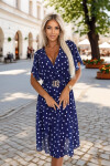 Dámske šaty 604-4 - Numoco basic tmavě modrá Univerzální