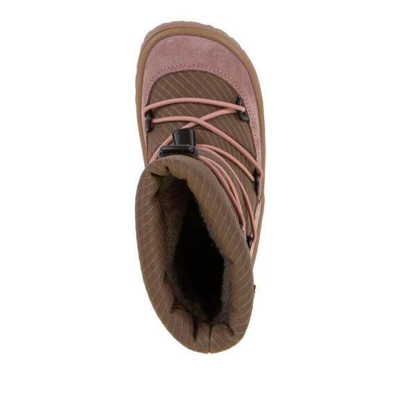 Dievčenské zimné barefoot topánky TEX TRACK WOOL Dark Pink Froddo G3160251-15 - 27