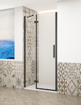 GELCO TRINITY BLACK dvere do niky ľavé, 1200 číre sklo, GT1212CL-B GT1212CL-B