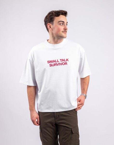 Monkey Studios Tričko Small Talk White S