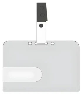 EuroSupplies Visačka na magnetickú kartu vodorovná / Visačka / Tuhý plast / 54 x 86 mm / 50 ks