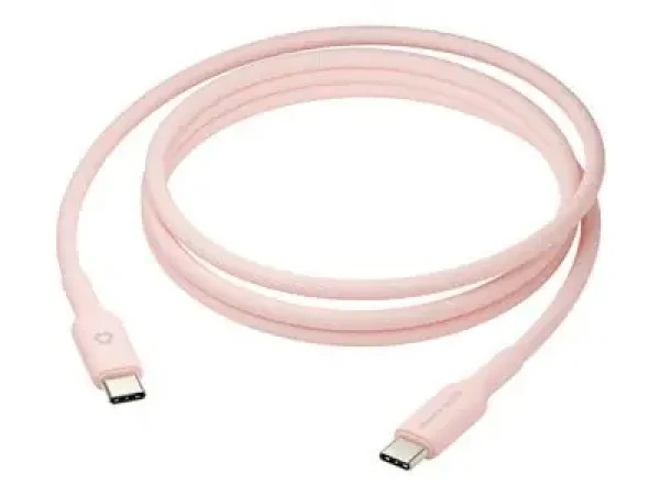 Dbramante1928 re-charge braided ružová / Nabíjací kábel / USB-C - USB-C / 1,5 m / 60 W (CB20CCPI7206)