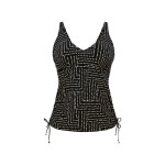 Style Malaika Top tankiny - vrchný diel 8851-1 black - RosaFaia 001 black 38E
