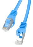 Lanberg CAT6 FTP 0,5 m modrá / Patch kábel / RJ45-RJ45 / Fluke Passed (PCF6-10CC-0050-B)