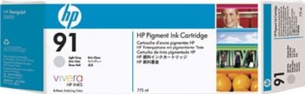 HP No.91 jasnoSivý, kapacita 775 ml., C9466A