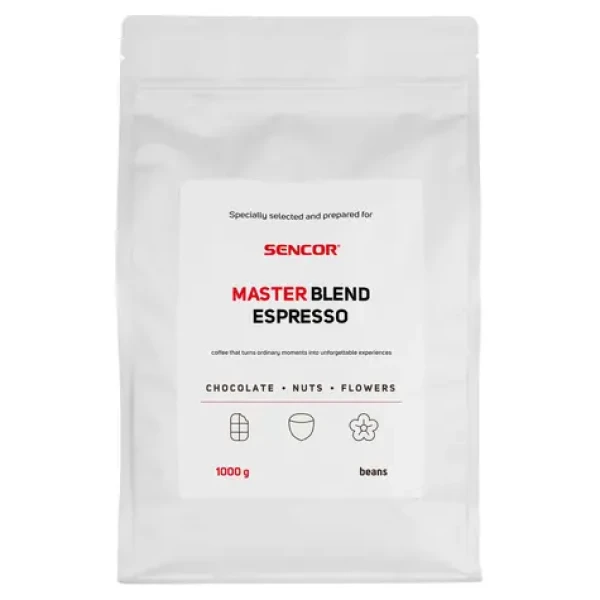 Sencor Master Blend Espresso 1kg / Zrnková káva / 80% Arabica 20% Robusta (8590669378340)