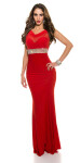 Red-Carpet-Look!Sexy Koucla Gown with Rhinestones white