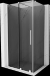 MEXEN/S - Velár sprchovací kút, posuvné dvere 100 x 85, grafit, biela 871-100-085-41-20