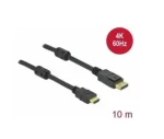 DeLock Kábel Active DisplayPort 1.2 (M) - HDMI 10 m čierna / 4K / 60 Hz (85960)